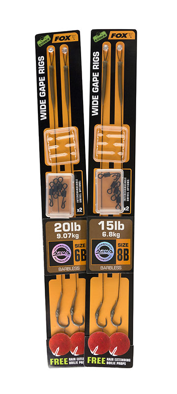 Fox EDGES™ Wide Gape Ready Rigs - Gravelly Brown