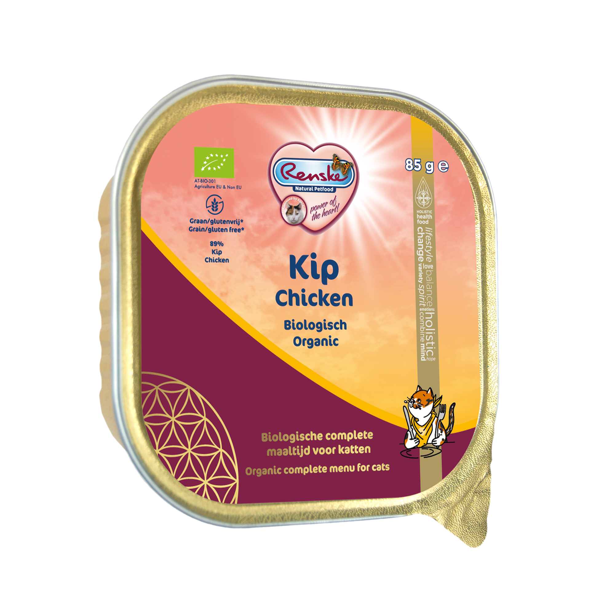 Renske Cat Organic Fresh Meat - Chicken - 19 x 85g