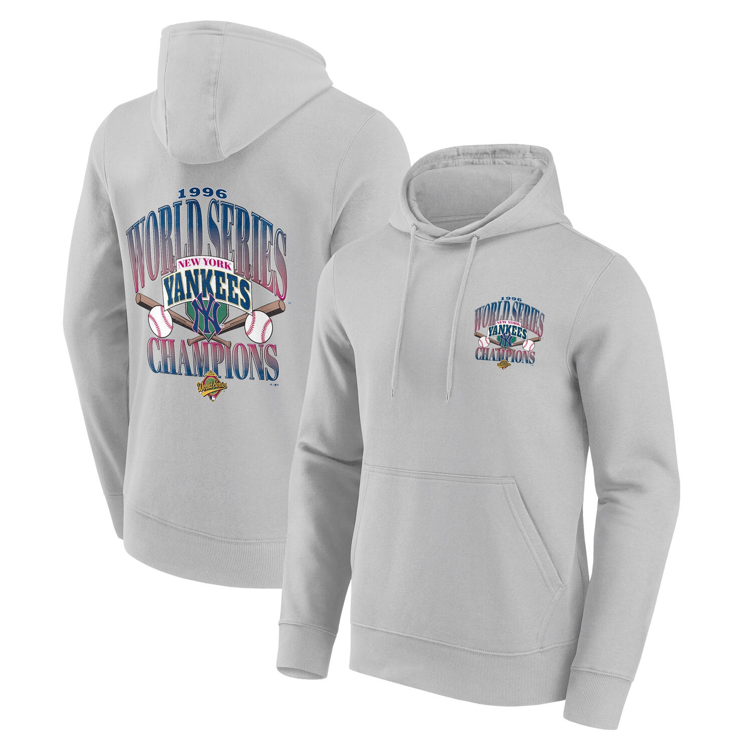 New York Yankees 1996 World Series Champions MLB Hoodie Gray