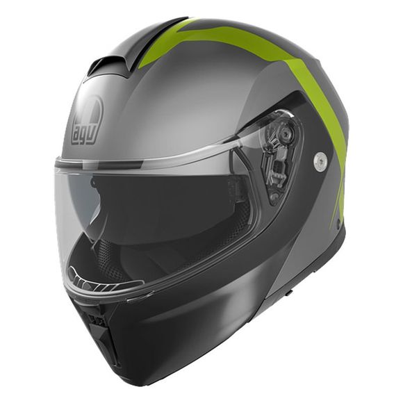 Casque modulable AGV STREETMODULAR - RESIA MATT - Gris / NoirRef : AG1009