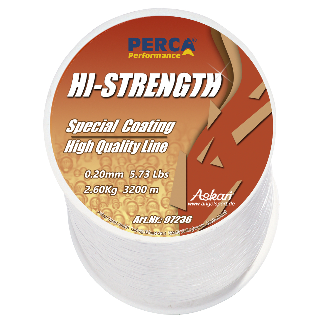 Perca Performance Fishing Line Performance HI Strength (clear, Large Spool)