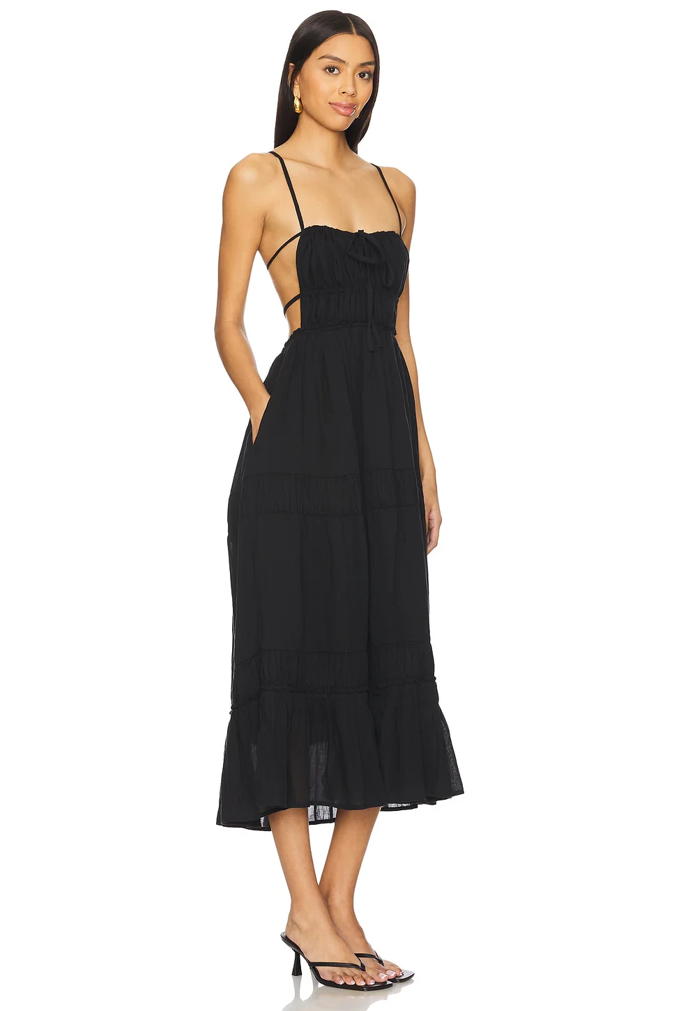 x free-est Taking Sides Maxi Dress In Black