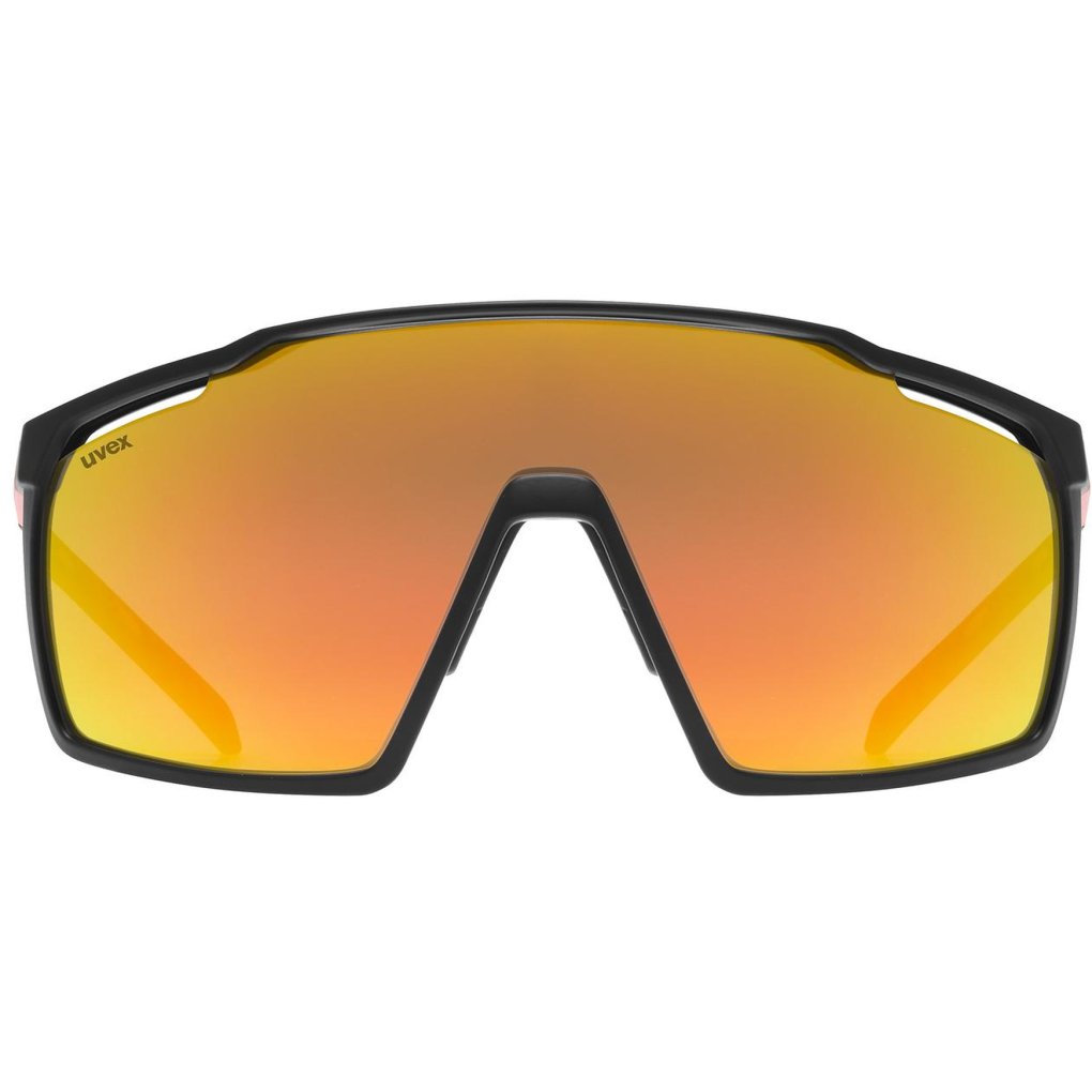 Uvex mtn perform Glasses - black-red matt/supravision mirror red