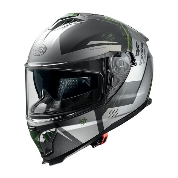 Full headset Premier typhoon - Ba military BM - Black / GrayRef : PE0425