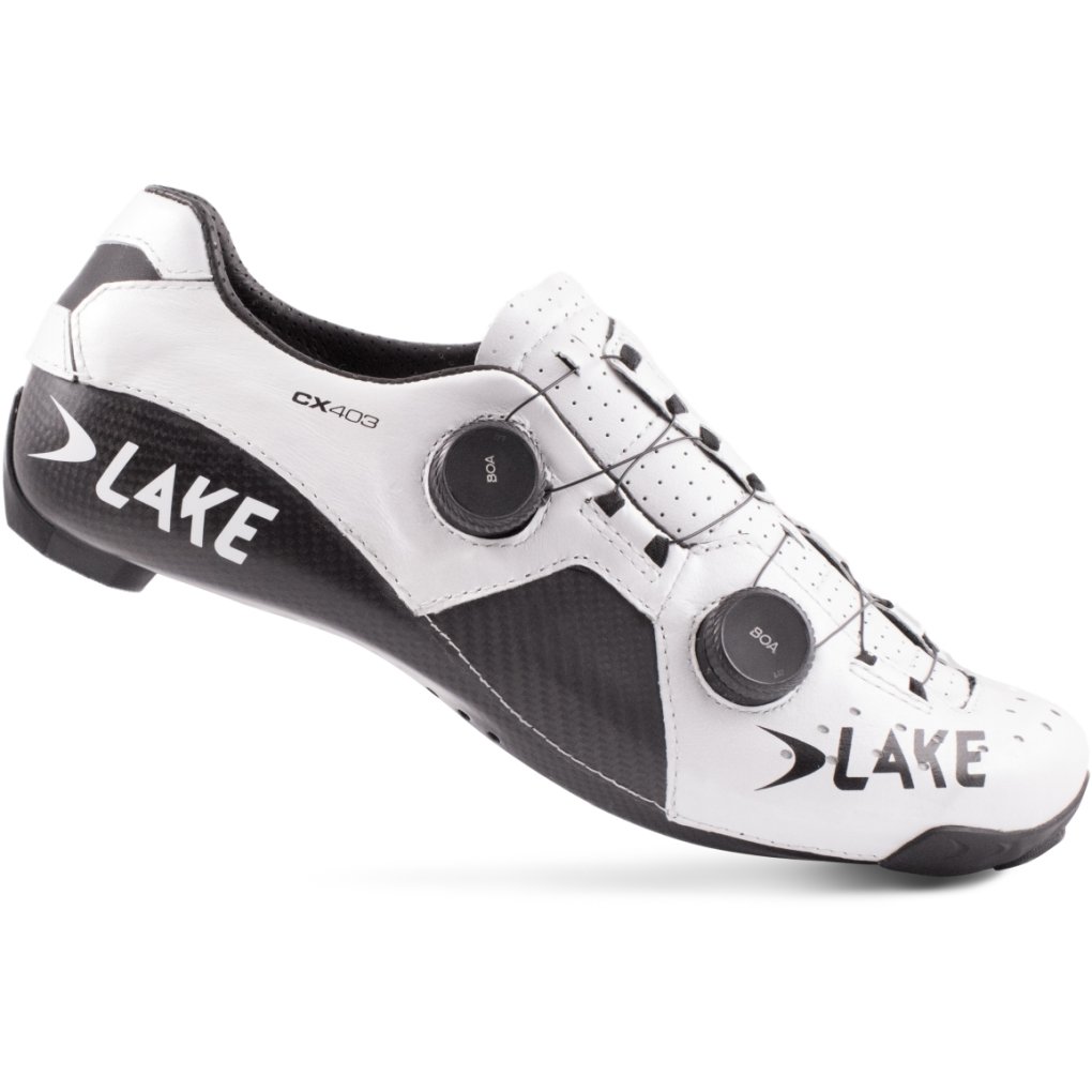 Lake CX403 Road Shoes Men - Wide - white/black