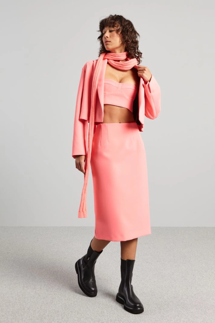 Cady pencil skirt - VIVID PINK