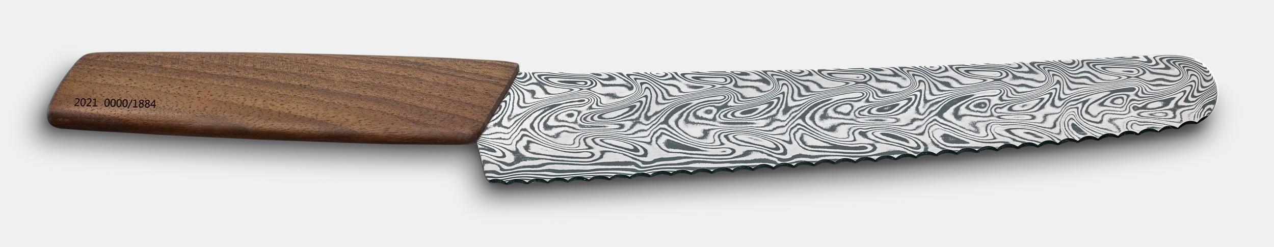 Swiss Modern Bread and Pastry Damast Limited Edition 2021, 22 cm