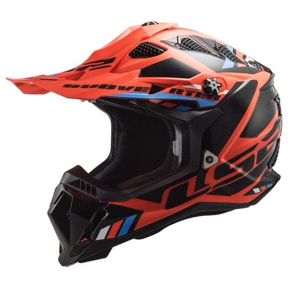 LS2 MX700 cross Helmet - SUBVERTER EVO - STOMP 2023 - Orange / BlackRef: LS0812