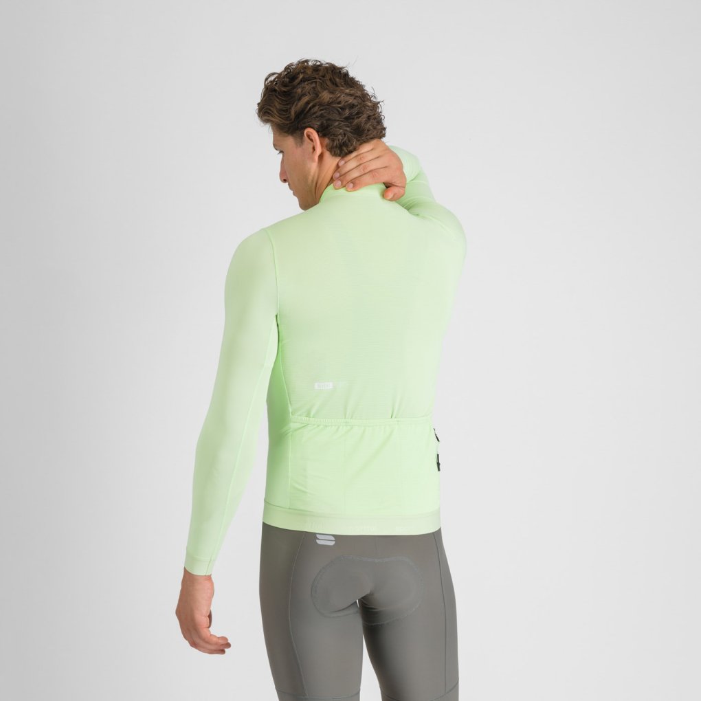 Sportful SRK Jersey Long Sleeves Men - 3504 Electric Aloe