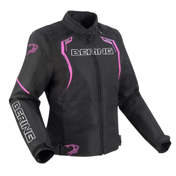 Blouson Moto Bering LADY SWEEK - Noir / RoseRef : BR1536-C303