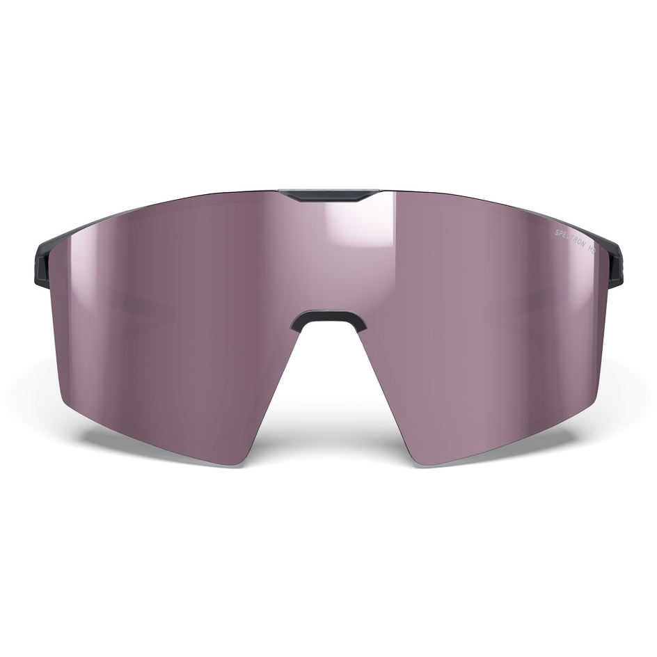 Julbo Edge Sunglasses - Dark Grey/Chrom Grey - Silver Flash Spectron HD 3