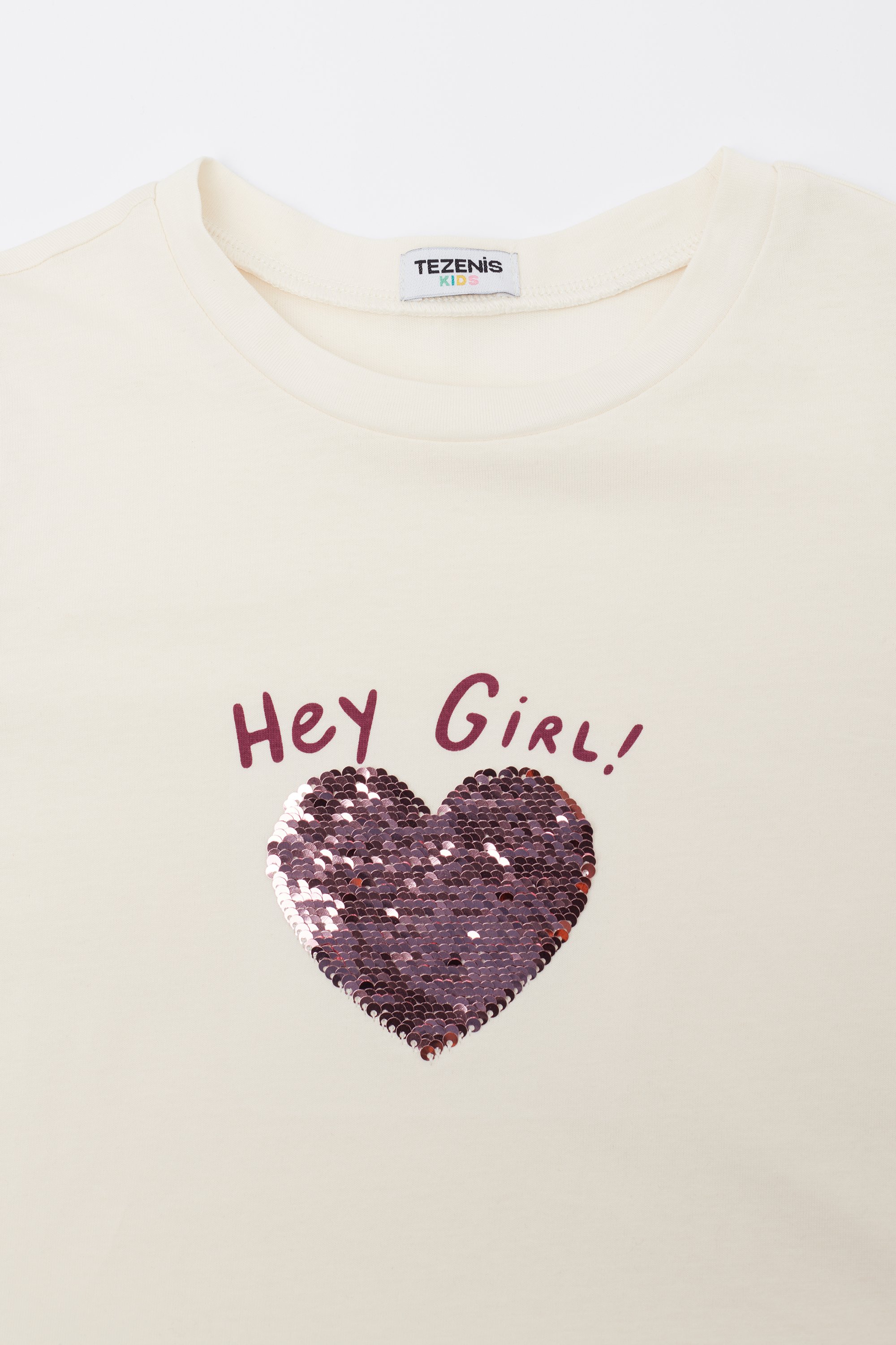 Girls’ Long Sleeve Cotton Top with Print