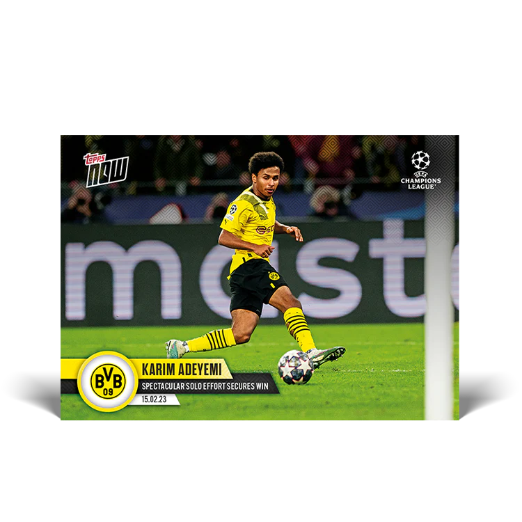 Topps UK - Spectacular solo effort secures win - UCL TOPPS NOW® Card #79