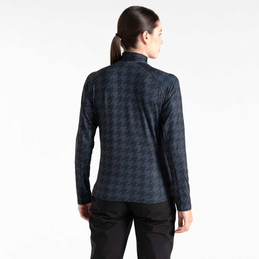 Dare 2b Divulge Core Stretch Mid Layer Women - 2NE Black Simple Dogtooth Print