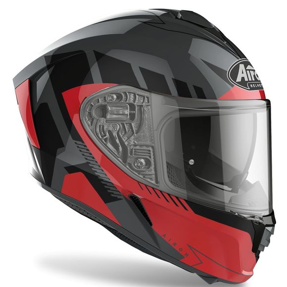 Airoh SPARK Full Helmet - Red - Gloss - Red / WhiteRef: AR1201