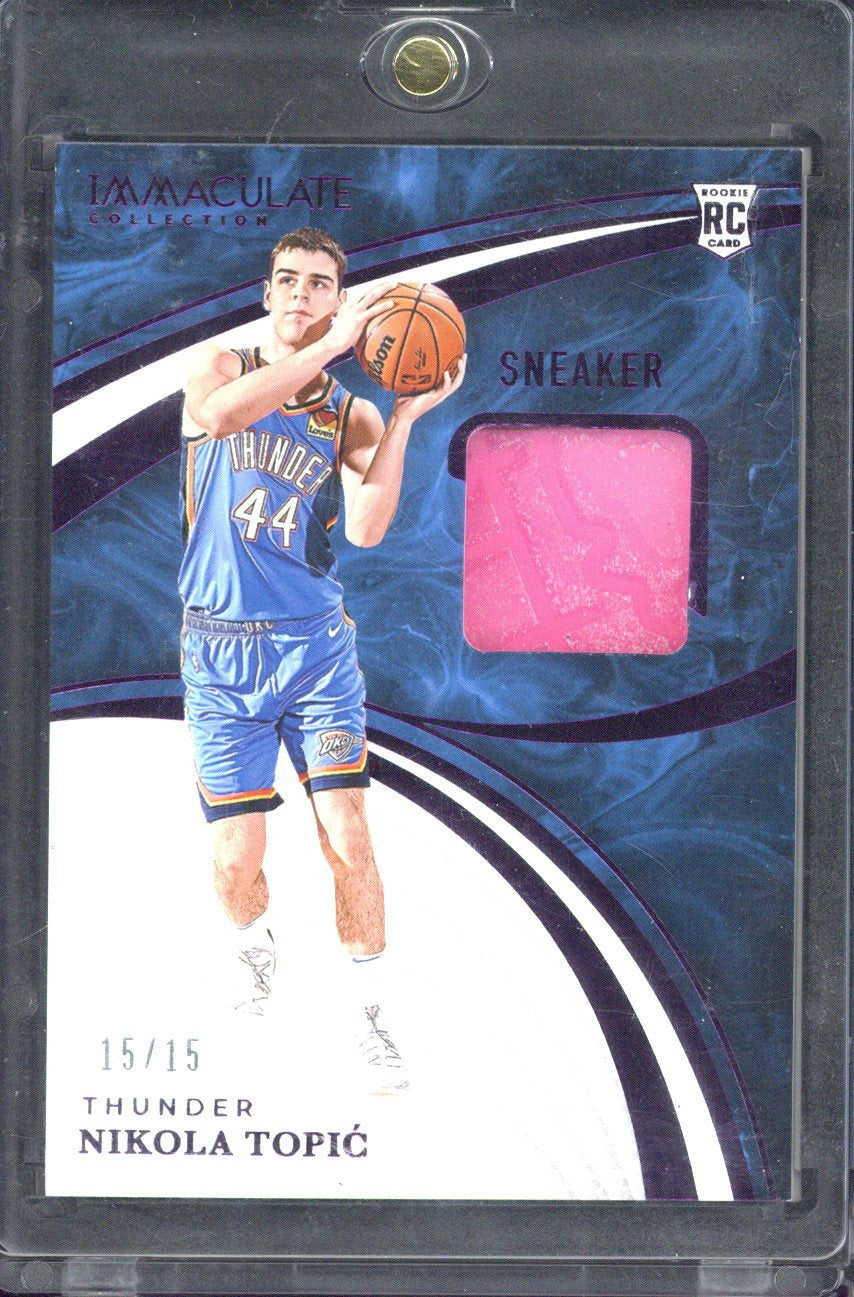 2024-25 Panini Immaculate Nikola Topic RC Sneaker Relic /15 #SS-TOP