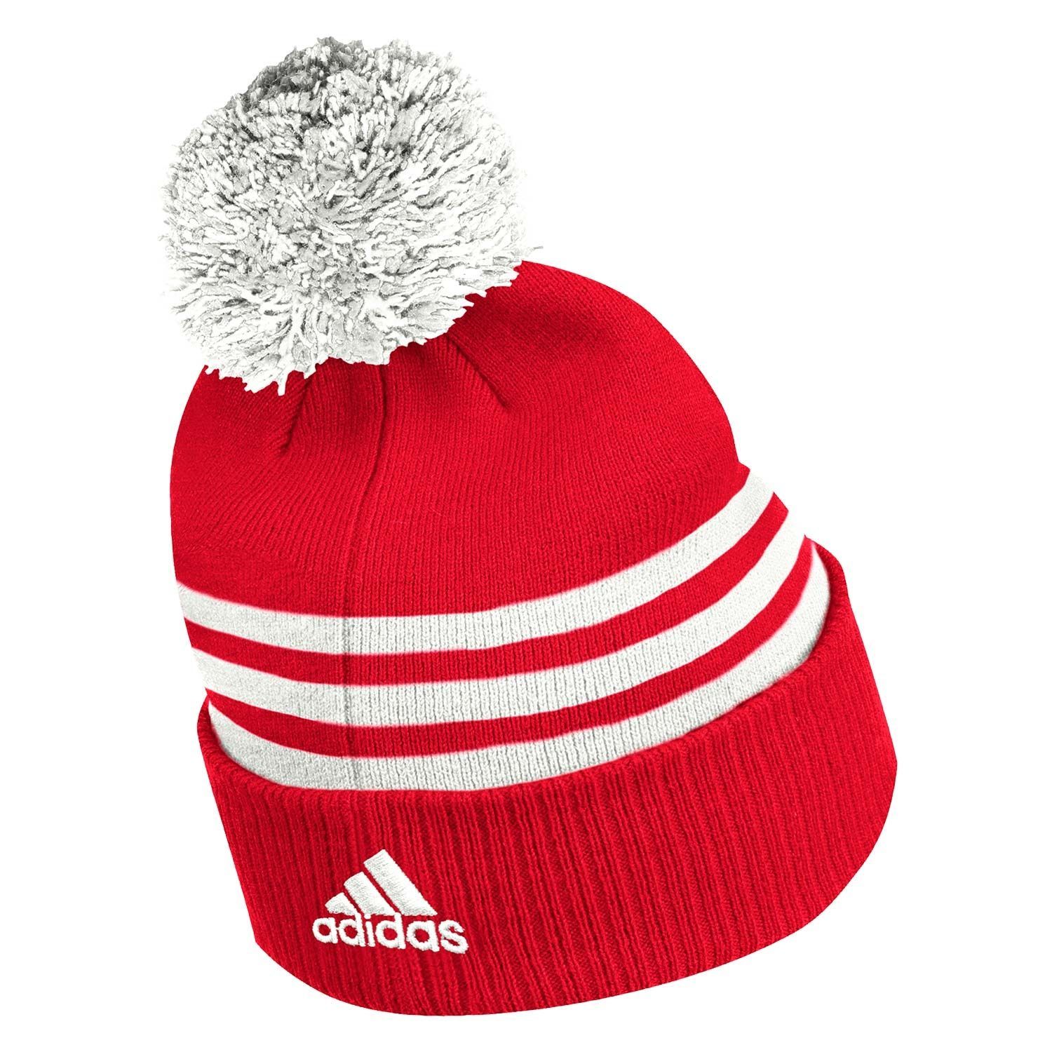 Columbus Blue Jackets 2020/21 NHL adidas 3-Stripe Knit Hat