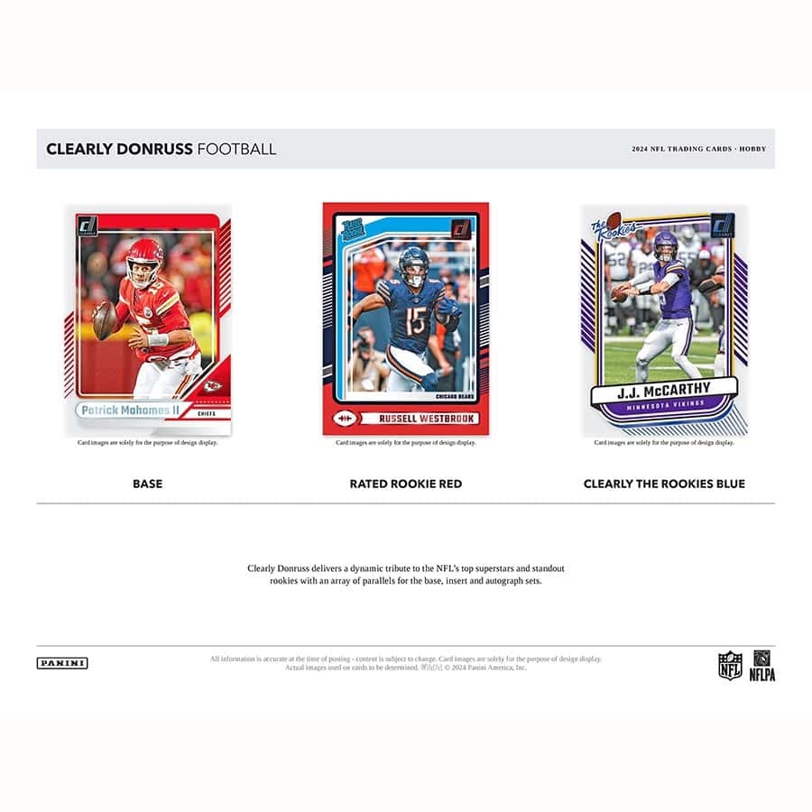 2024 Panini Clearly Donruss Football NFL Hobby Box