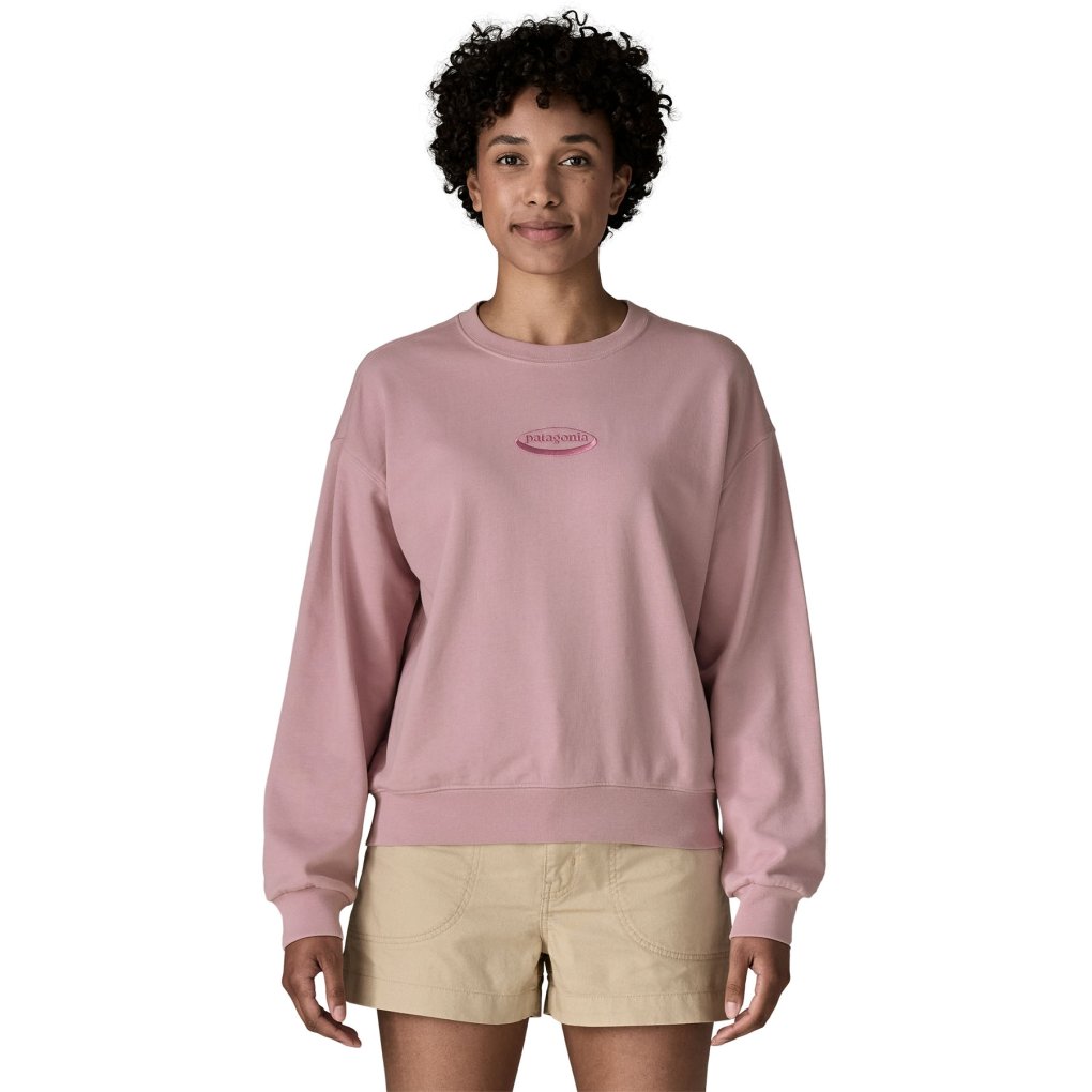 Patagonia 95 Oval Logo Daily Crew Women - Wool White