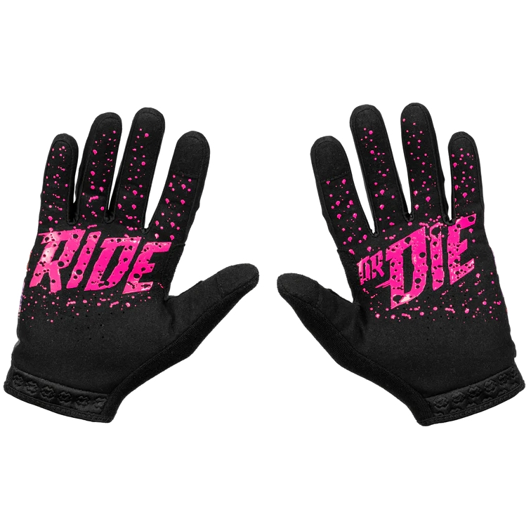Muc-Off MTB Gloves - Green / Pink Leopard