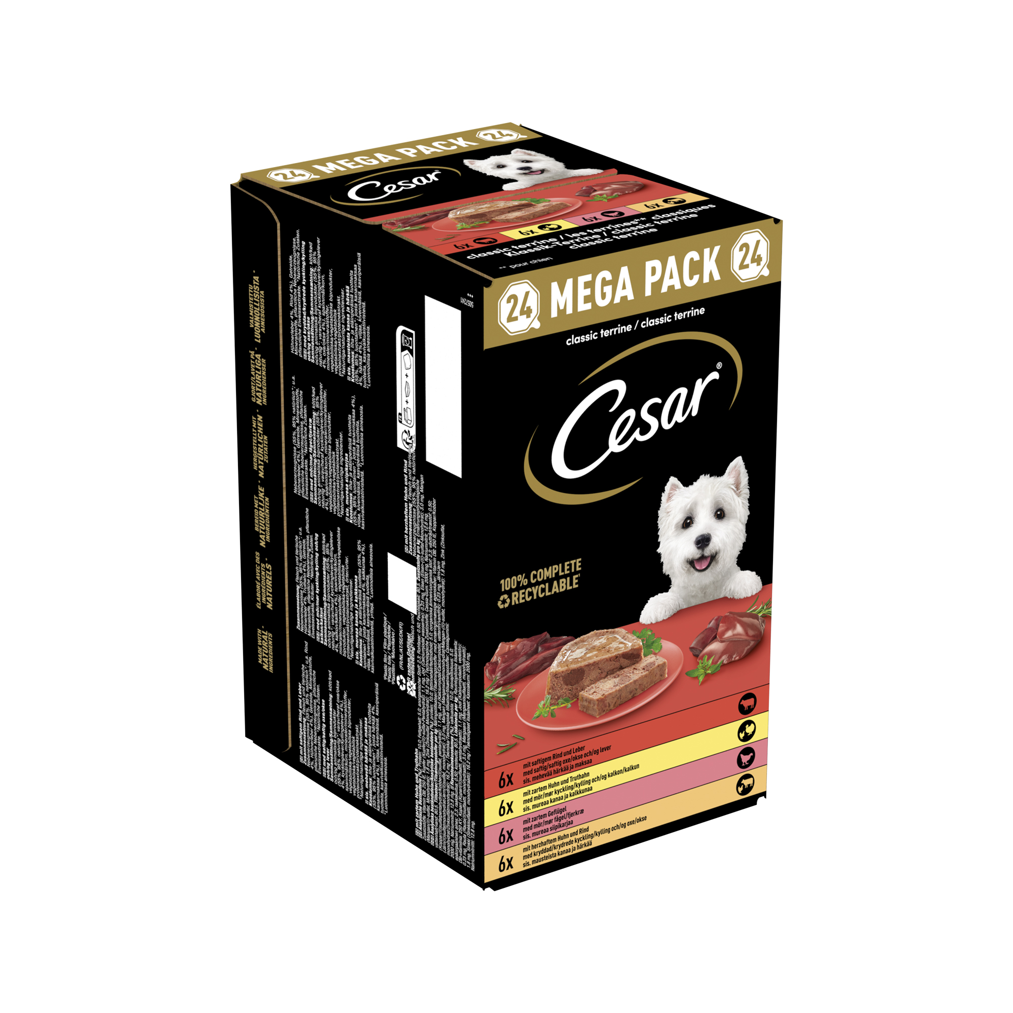 Cesar Classic in Paté - Multipack - 24 x 150 g