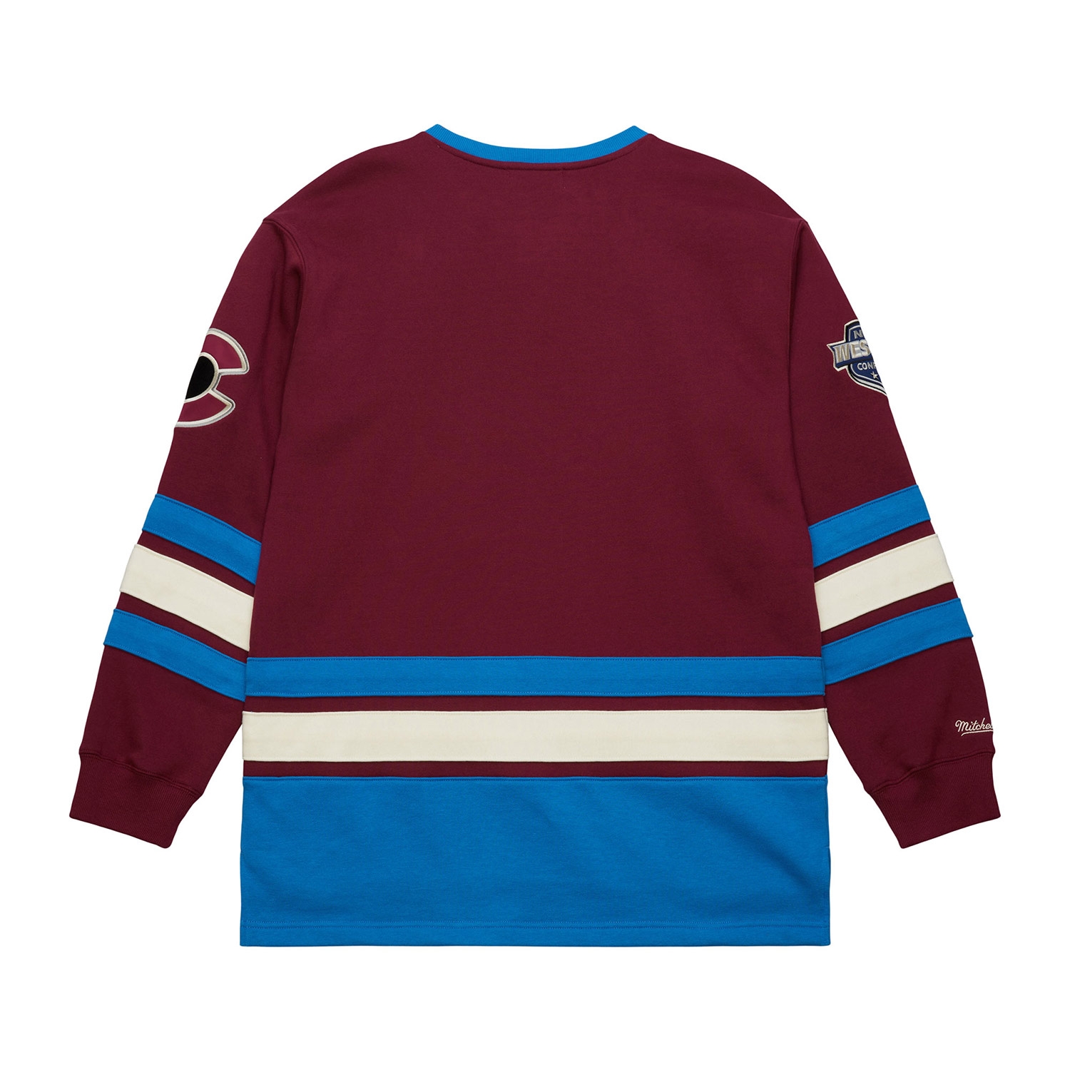 Colorado Avalanche Mitchell & Ness Heritage NHL Lace-Up Jersey Crew