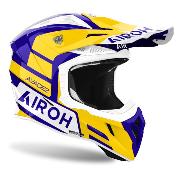 Airoh AVIATOR ACE 2 cross helmet - SAKE 2024 - Yellow / BlackRef: AR1345