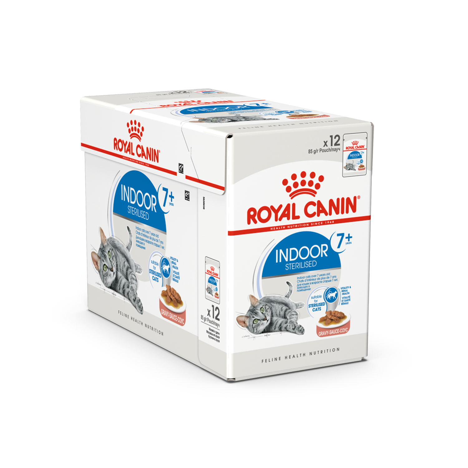 Royal Canin Sterilised Indoor 7+ in Gravy - 12 x 85 g