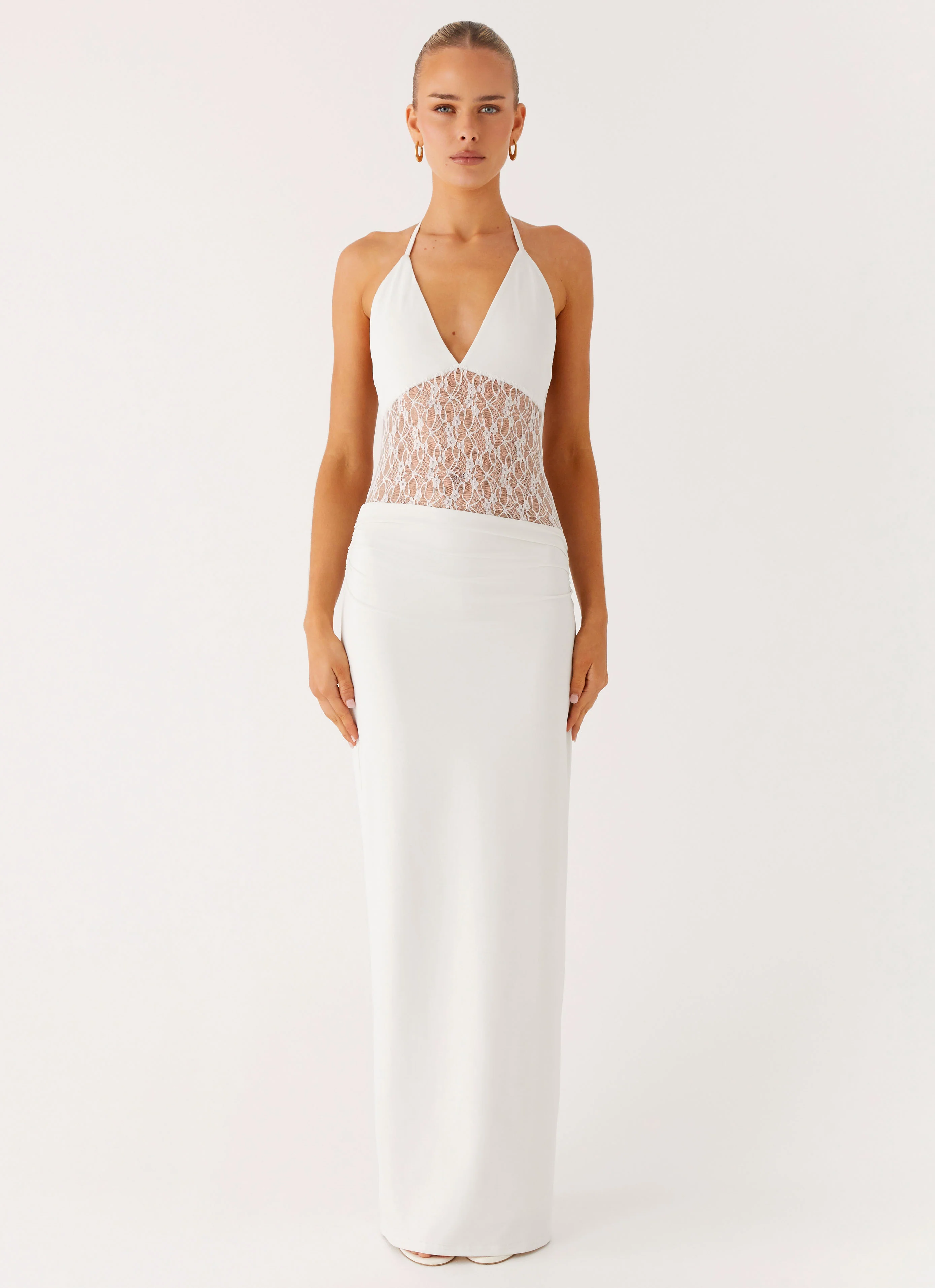 Enchant Lace Maxi Dress - Ivory