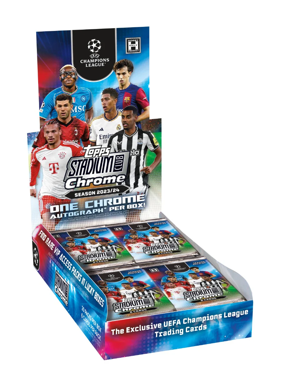Topps® Stadium Club Chrome UEFA Champions League 2023/24 - Hobby Box
