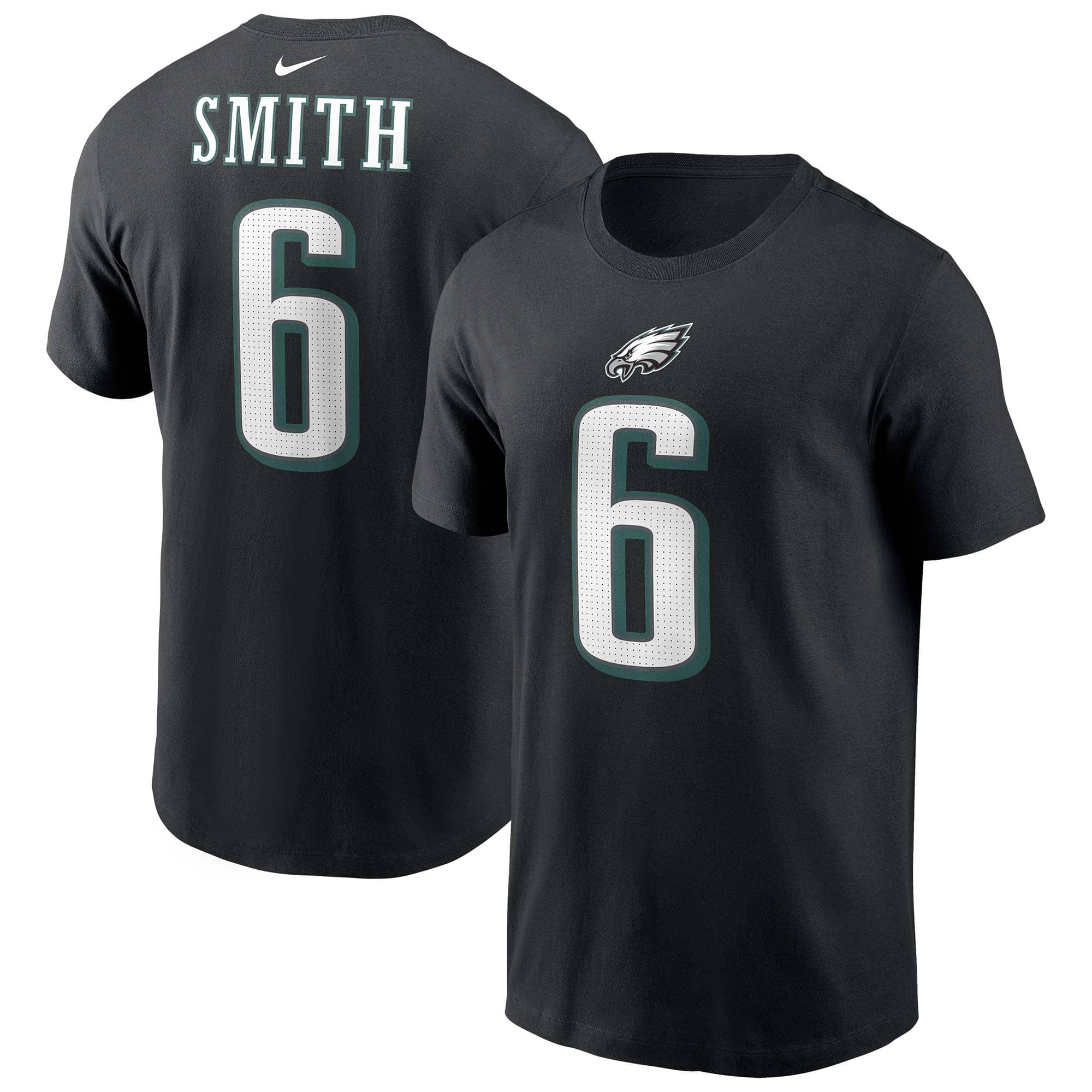 DeVonta Smith #6 Philadelphia Eagles Nike Player NFL T-Shirt Black