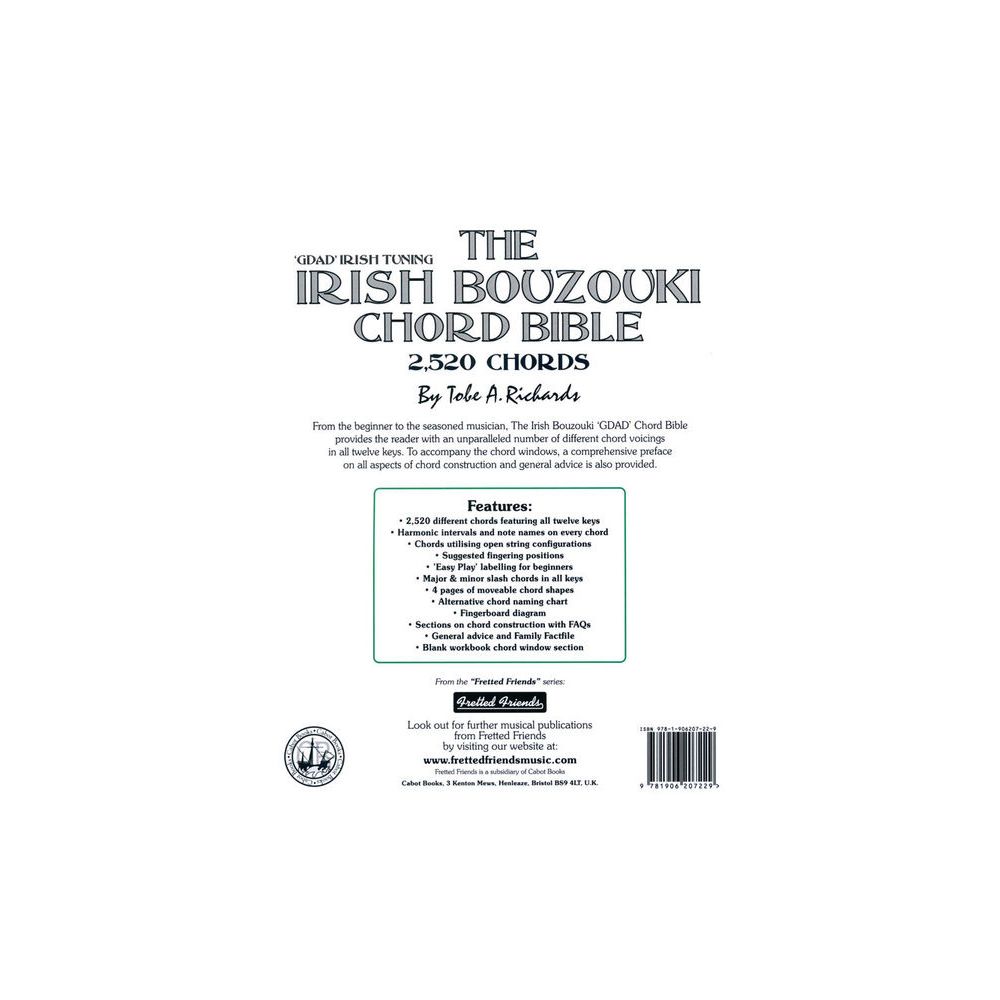 Cabot Books Publishing Irish Bouzouki Chord Bible – Thomann Ireland