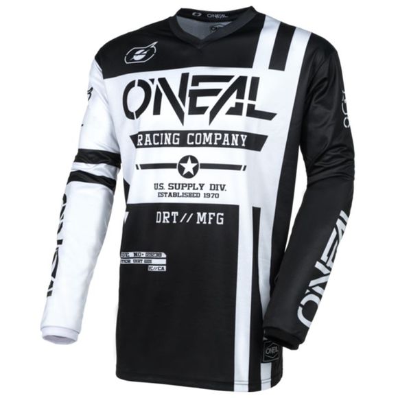 Maillot cross O'Neal ELEMENT - WARHAWK V24 2023 - Noir / BlancRef : OL1970