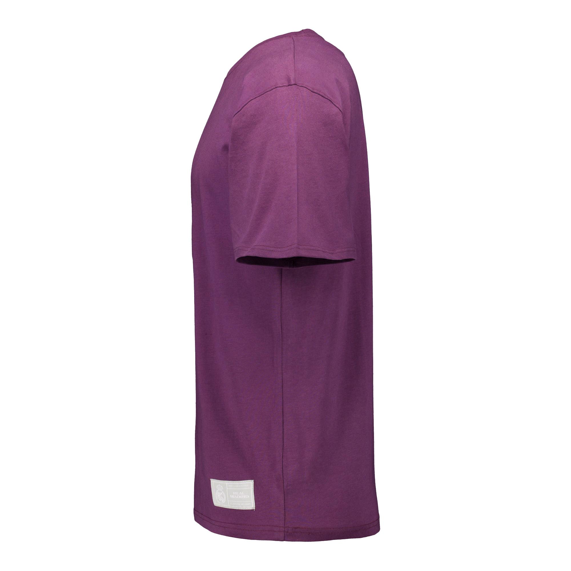 Mens Color Crest T-Shirt Purple Real Madrid