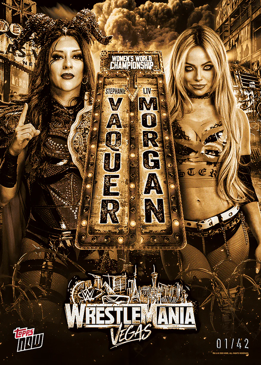 Stephanie Vaquer / Liv Morgan - 2026 WWE Topps NOW® - Card WMV1 - PR: 2377