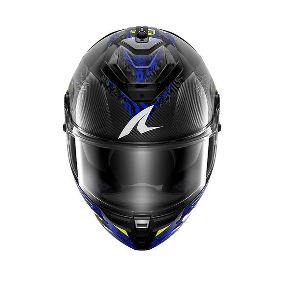 Shark SPARTAN GT PRO CARBON Full-Face Helmet - SPEED-VIB - Gray / BlueRef: SH1850