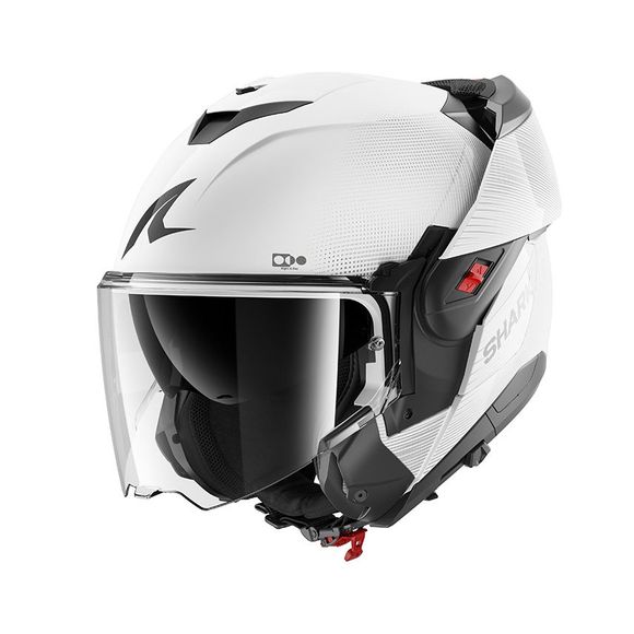 Casque modulable Shark OXO SP LYNE - Blanc / GrisRef : SH1881-WSS