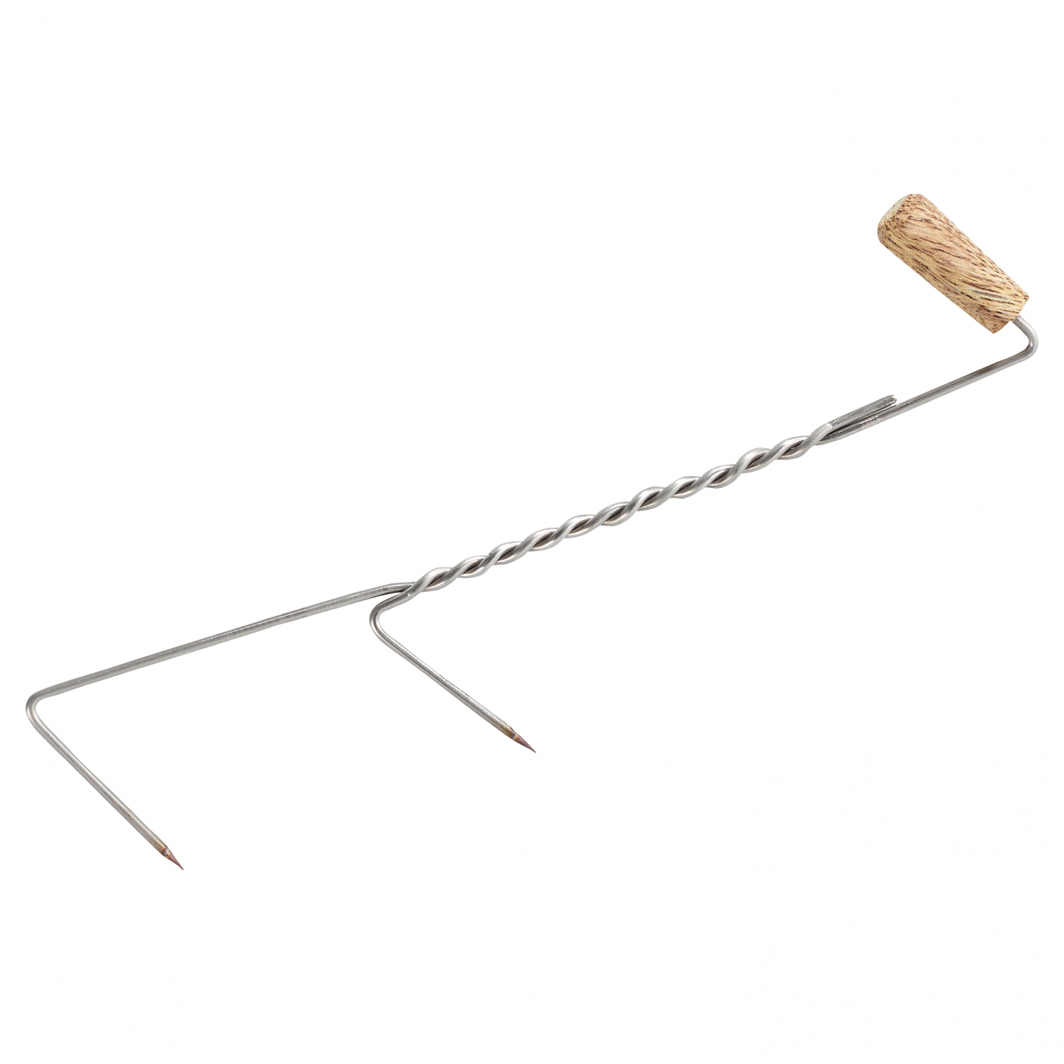 Balzer Stainless steel smoking hook (wooden handle)