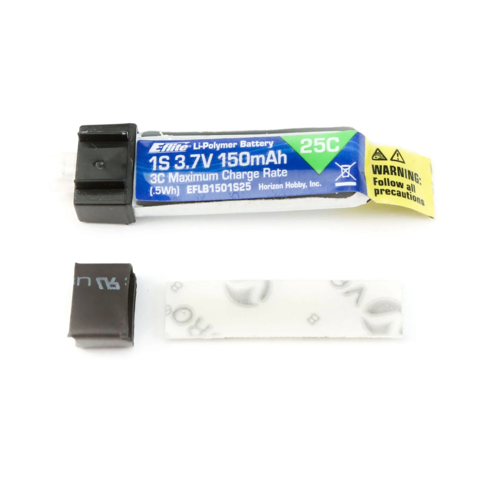 150mAh 1S 3.7V 25C LiPo Battery E-flite® EFLB1501S25