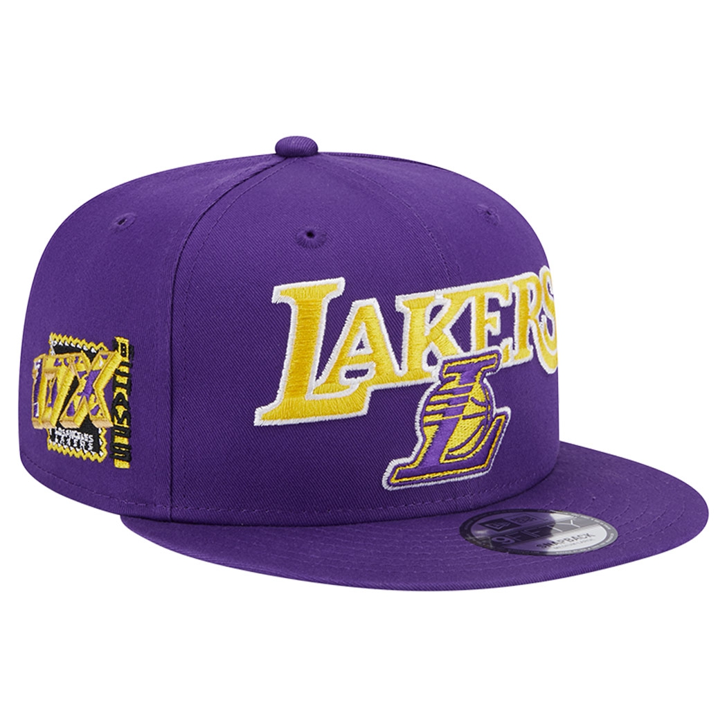 Los Angeles Lakers Side Patch New Era 9FIFTY Snapback NBA Cap Purple