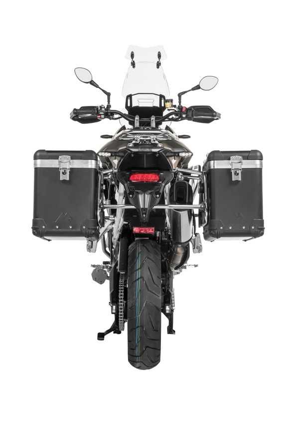 Touratech ZEGA Pro 38/45 suitcase - Gray support included - Black anodizedRef: Trt01172A / 01-421-5737-0