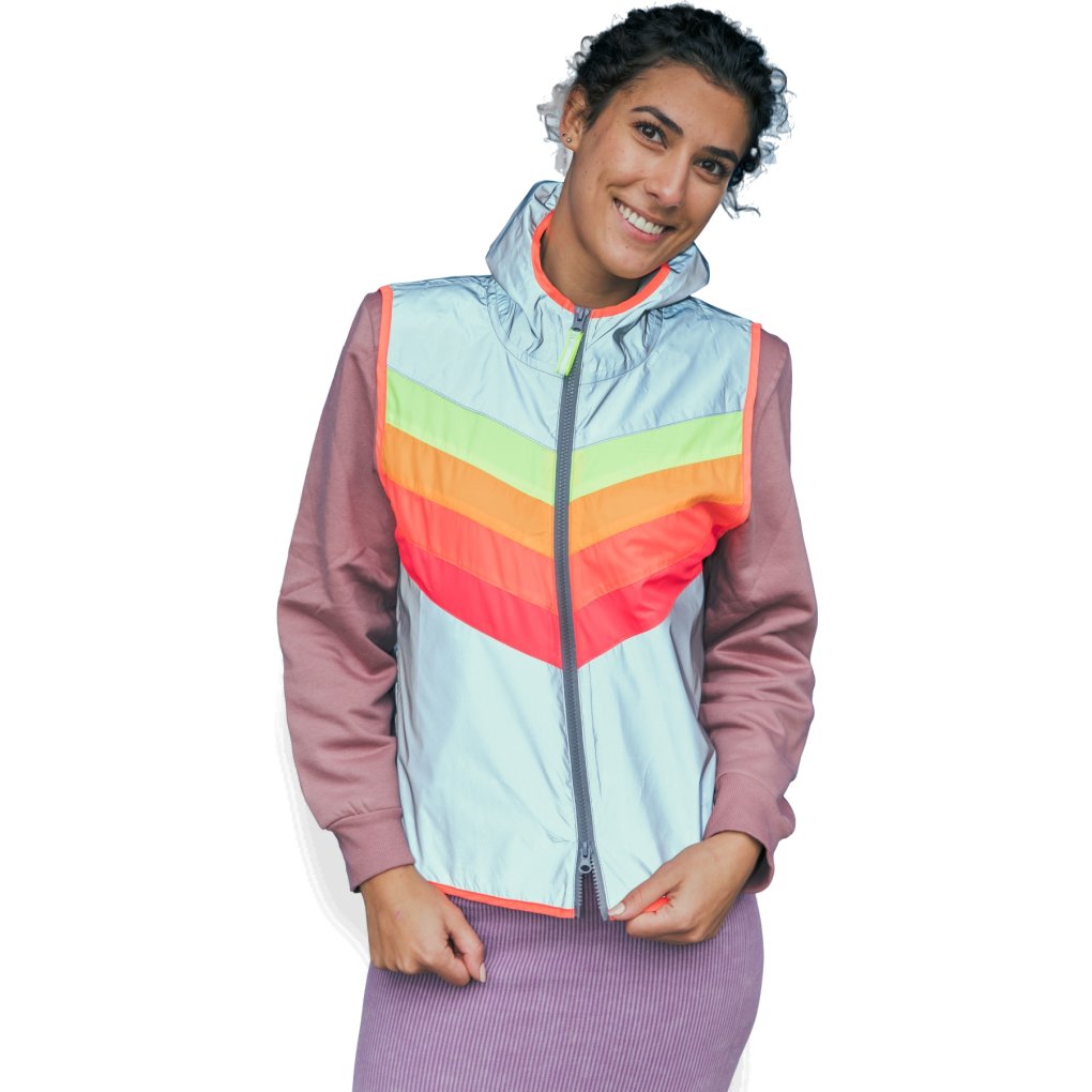 Gofluo Darkflow Bodyglower Saferty Vest Women - Grey Reflective