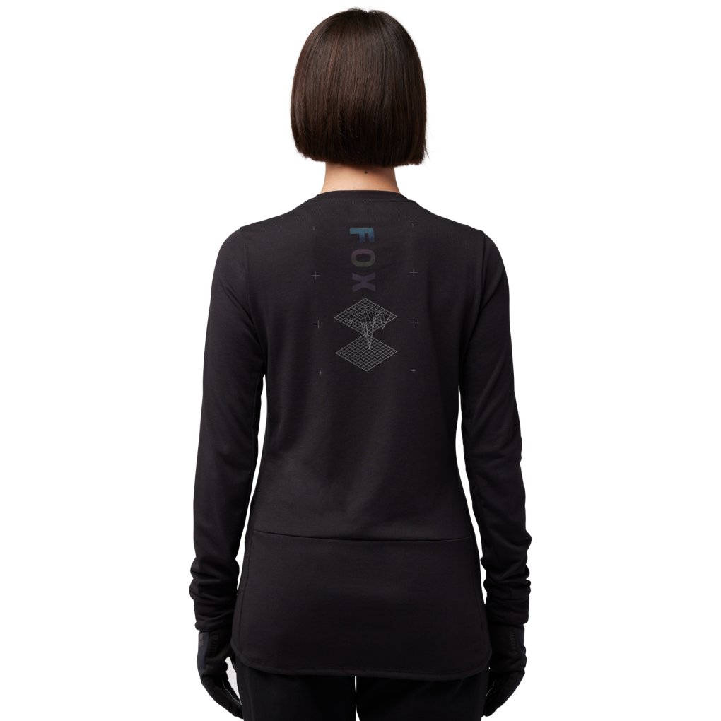 FOX Ranger Drirelease® MD Long Sleeve Jersey Women - Lunar - black