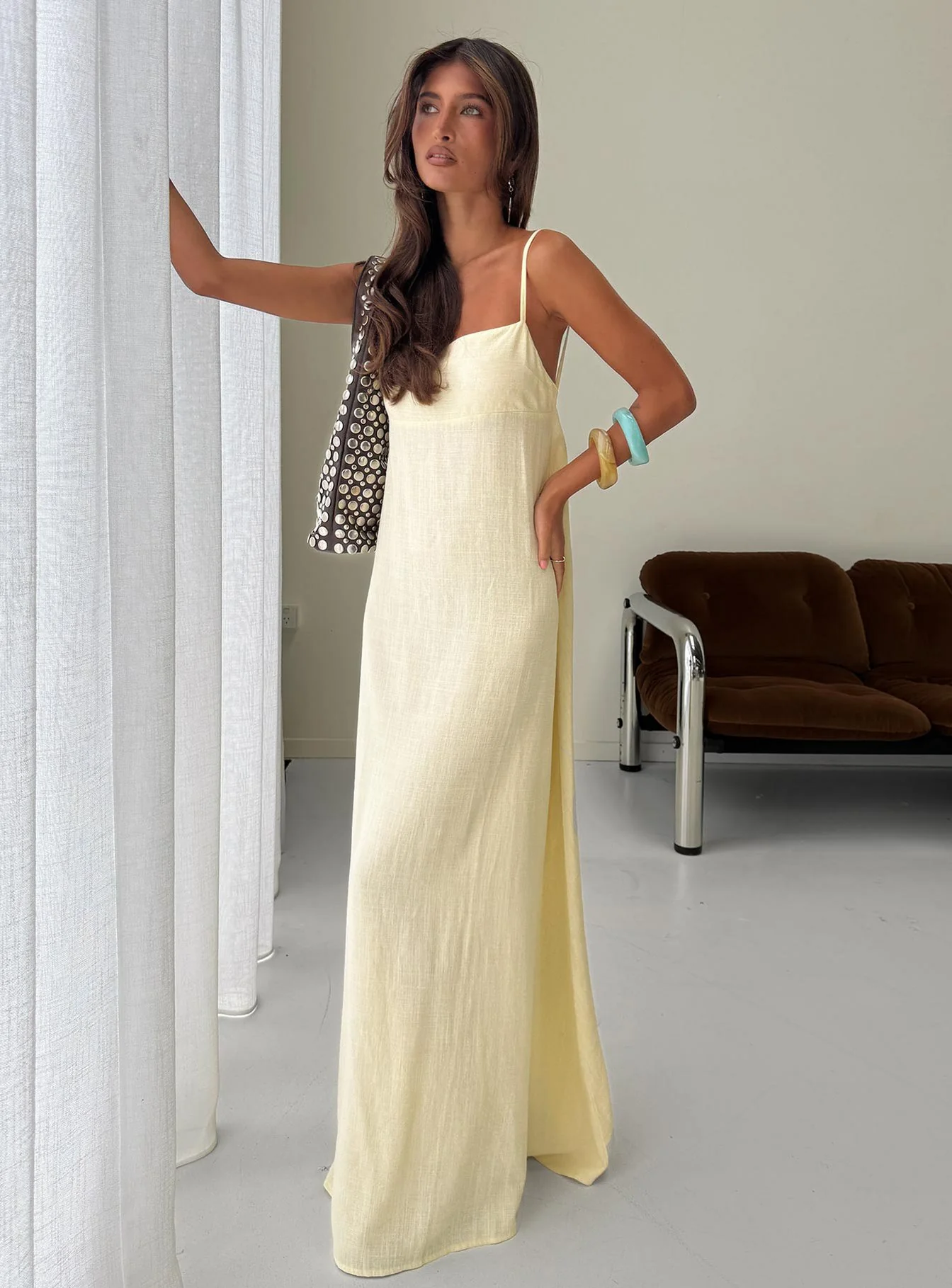 Solie Tie Back Maxi Dress Butter