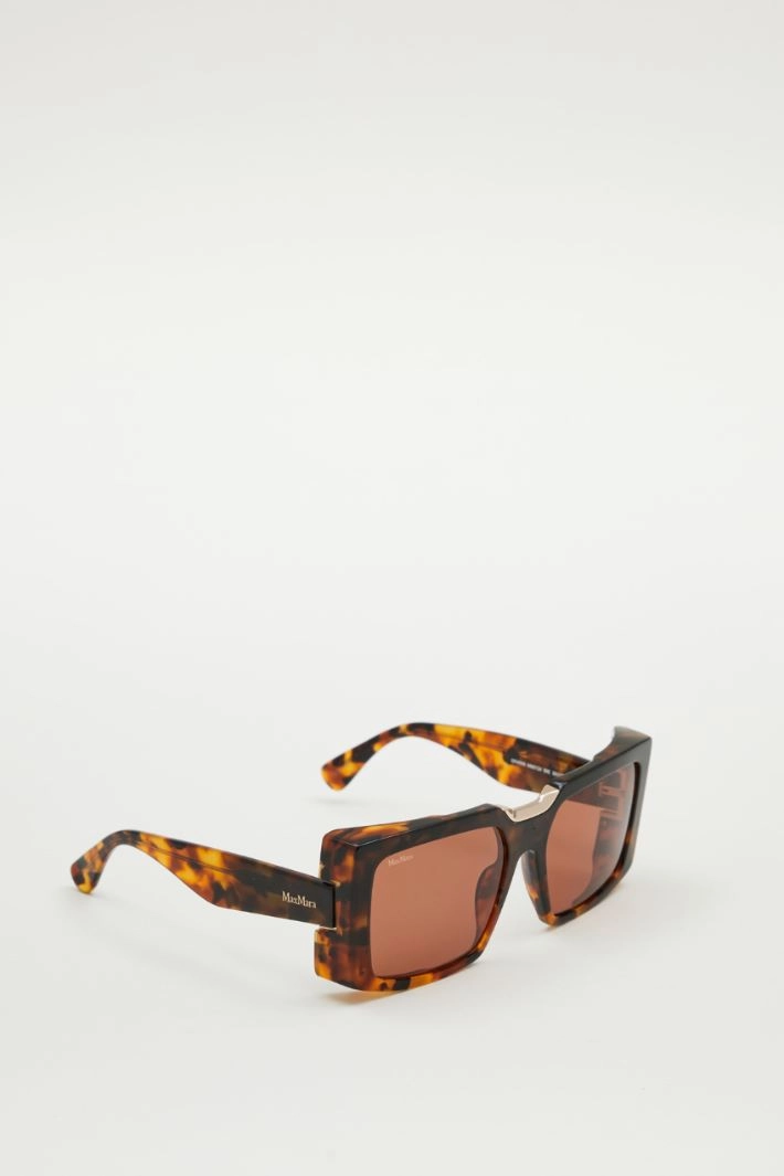 Oversized square sunglasses - BROWN ORANGE