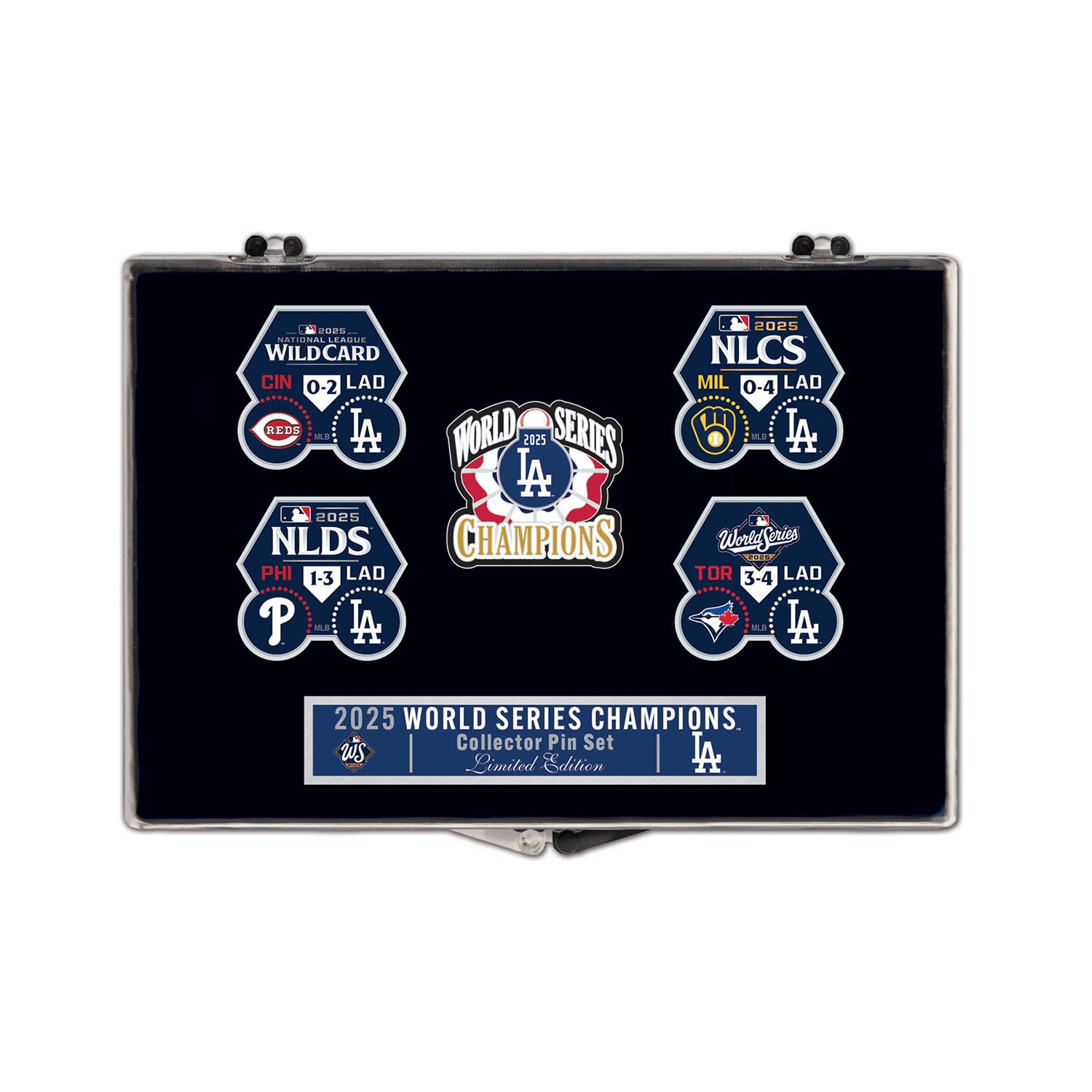 Los Angeles Dodgers 2025 World Series Champions Collector Pin Set