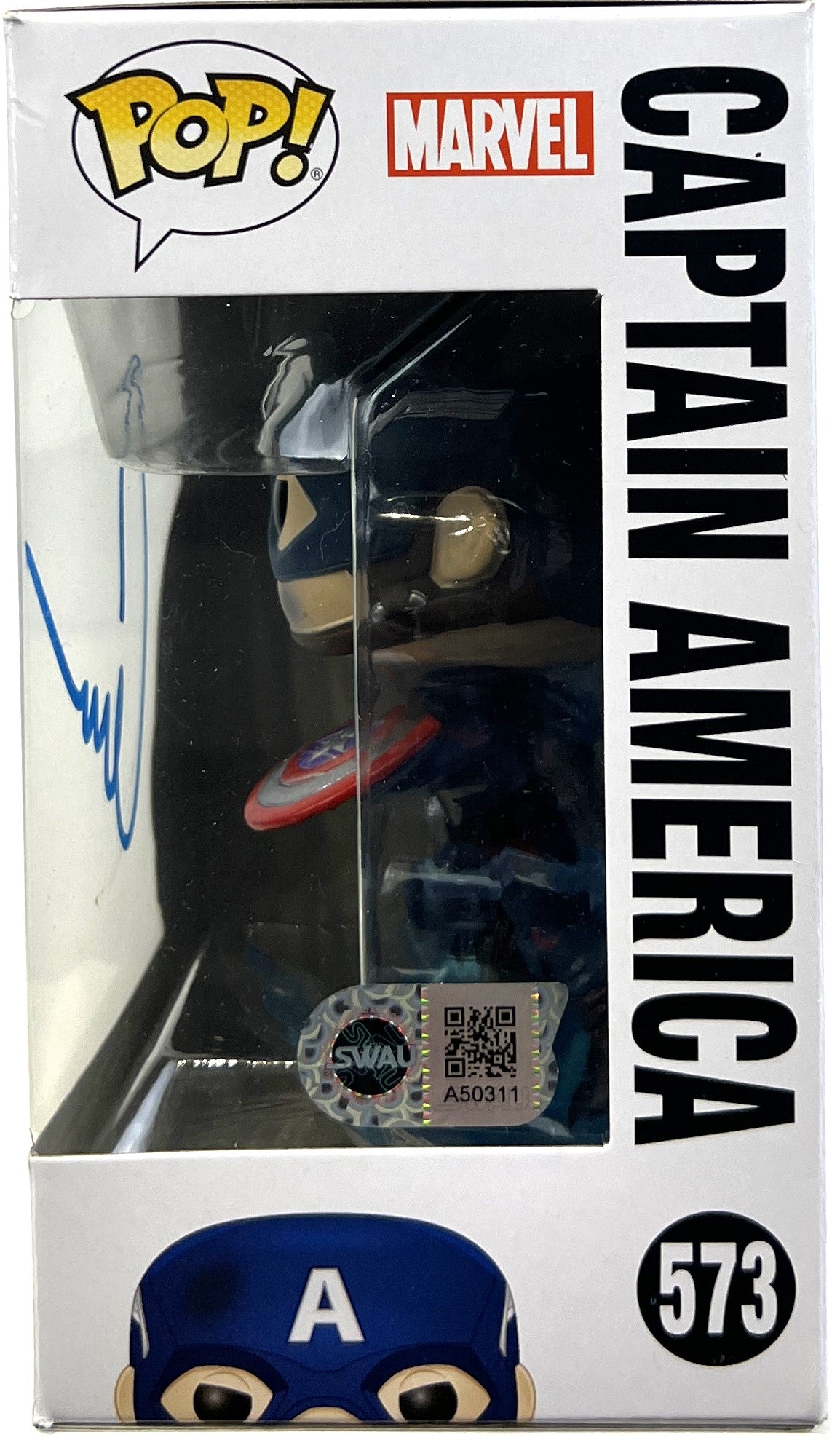 Chris Evans Autographed Captain America Avengers: Endgame Funko POP #573
