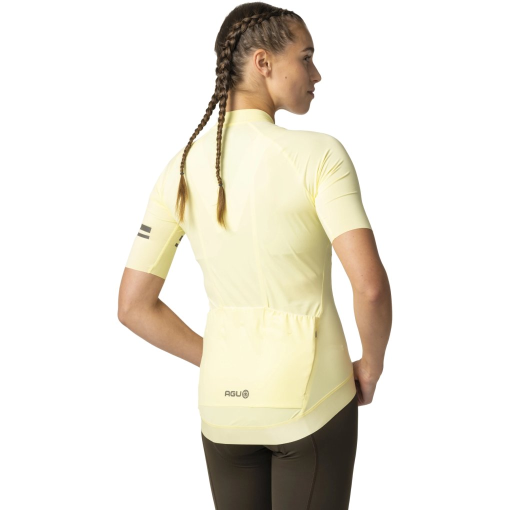 AGU Performance Solid Short Sleeve Jersey Women - celestial yellow