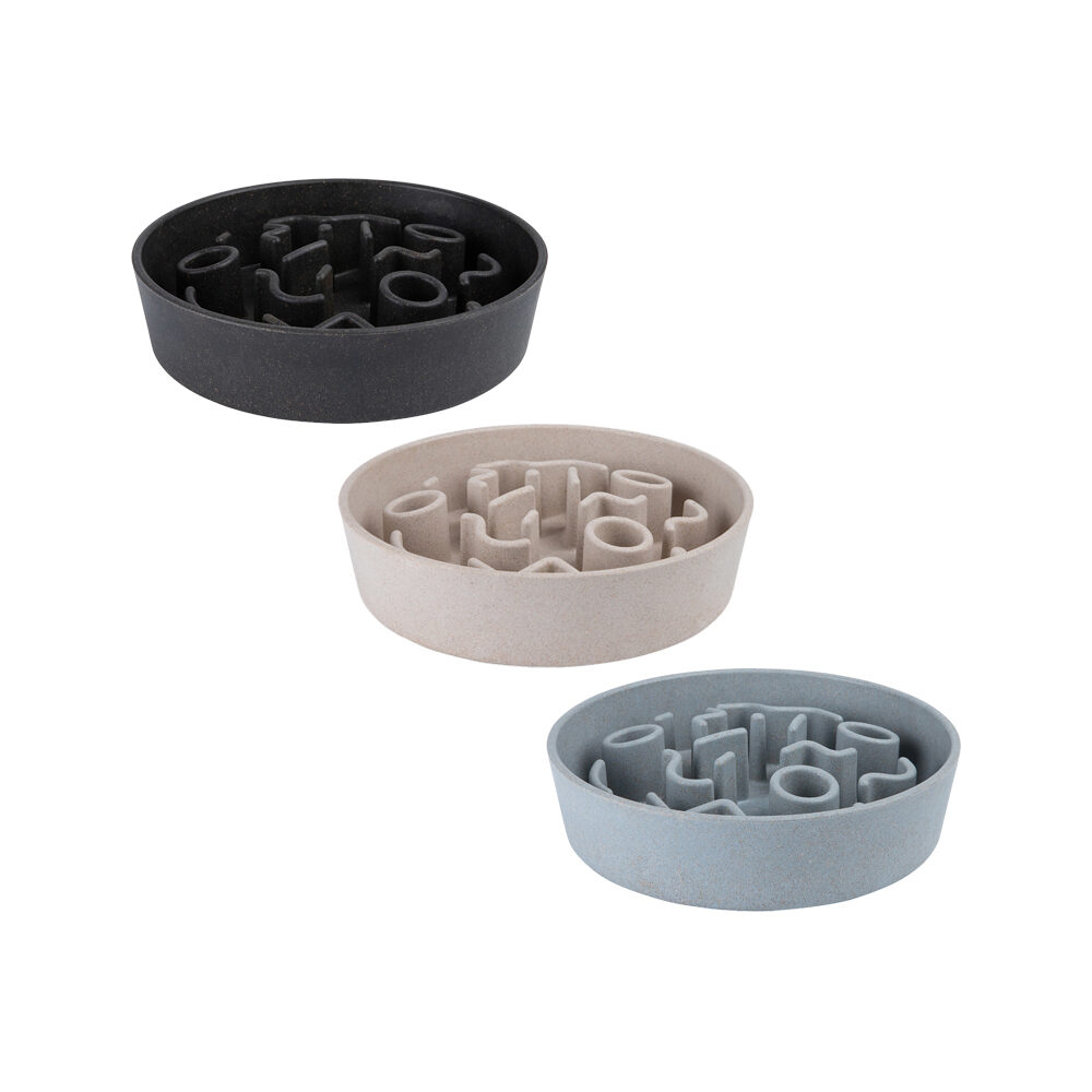 District 70 Bamboo Anti-gorge Feeding Bowl for Dogs - Merengue - 21cm