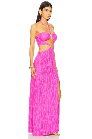 Double Loop Bandeau Long Dress